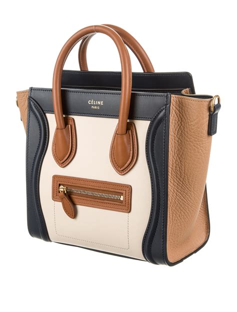 celine nano luggage blue|celine shoulder luggage tote price.